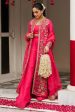 Ronaq 23 - Hot Pink And Gold Sharara Set (D-07) For Sale