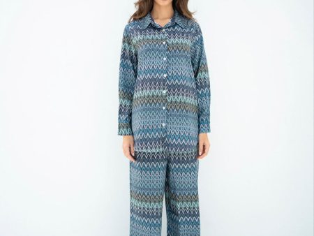 Spring Summer  23 - Yuri Zig Zag Two Piece Co Ord Set For Sale