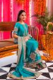 Ronaq 23 - Classic Turquoise And Gold Long Kameez Set (D-06) Hot on Sale