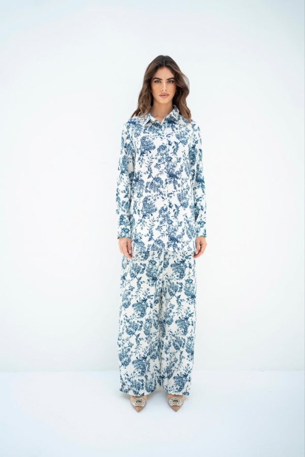 Spring Summer  23 - Maryl French Blue Floral For Cheap