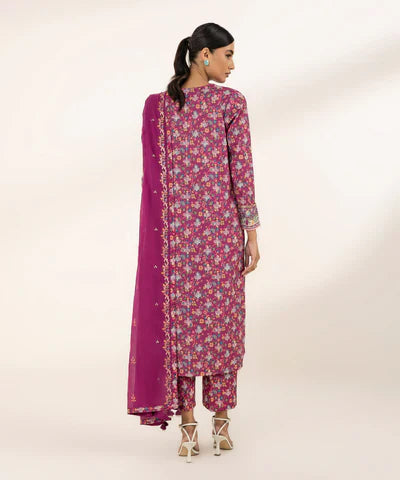 Lawn  24 - 3 Piece - Embroidered Lawn Suit 0U3Pedy24V11 Discount