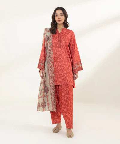 Lawn  24 - 3 Piece - Printed Lawn Suit 0U3Pdy24V139 For Sale