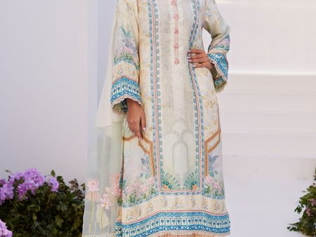 Zaza Prints  24 - Turkish Aqua Shirt And Dupatta Supply