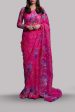 Luxe Edit  24 - Camellia Pink Embellished Organza Sari For Sale