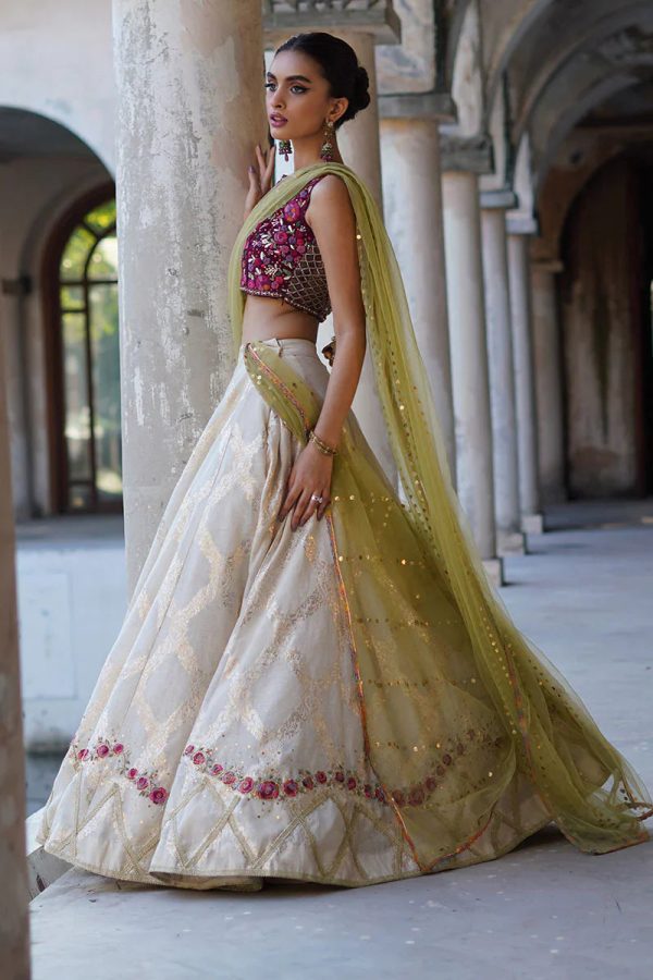 Hosanna Festive Edit 23 - Trellis Rose Lehnga Choli For Discount