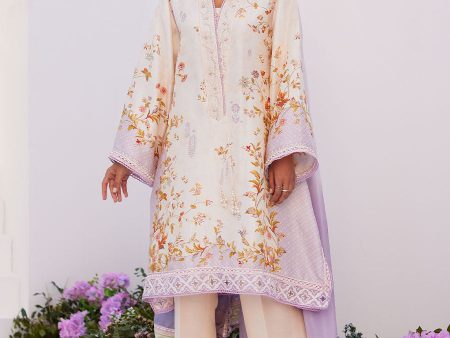 Zaza Prints  24 - Amethyst Trellis Shirt And Dupatta Supply