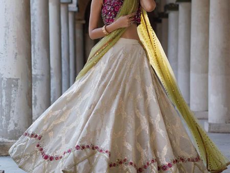 Hosanna Festive Edit 23 - Trellis Rose Lehnga Choli For Discount