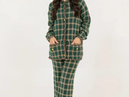 Autumn Winter  23 - Lina Checkered Knit Suit Sale