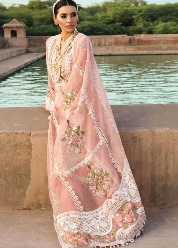 Crimson Embroidered Lawn - 1A-Rose Online