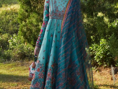 Zaiba Eid Stitched Lawn  24 - Jheel Fashion