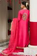 Ronaq 23 - Hot Pink And Gold Sharara Set (D-07) For Sale