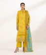 Lawn  24 - 2 Piece - Embroidered Zari Lawn Suit 0U2Dedy24V14 Fashion