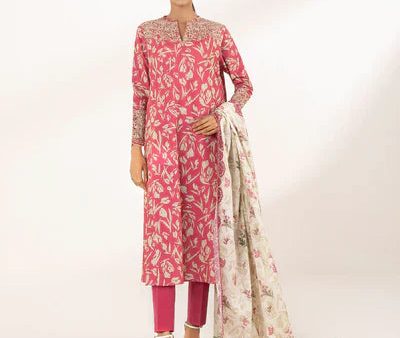 Lawn  24 - 2 Piece - Embroidered Lawn Suit 0U2Dedy24V11 on Sale