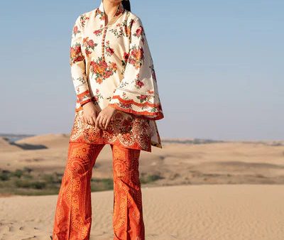 Lawn  24 - 2 Piece - Embroidered Zari Lawn Suit 0U2Tedy24V19 Online now