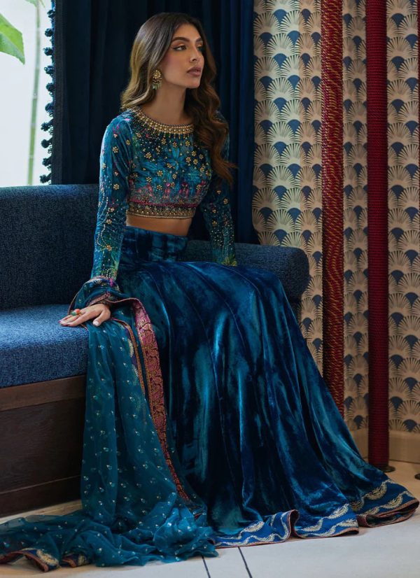 Velvet Revolt 23 - Reem Teal Lehnga Choli For Discount