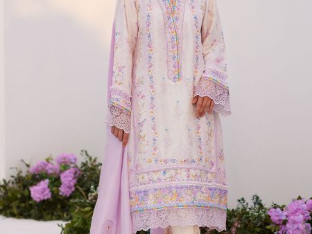 Zaza Prints  24 - Heather Lavender Shirt And Dupatta Online Sale