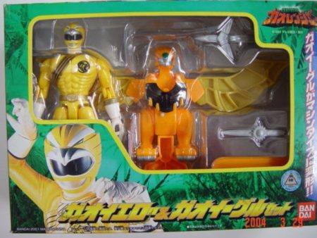 Bandai Power Rangers Wild Force Gaoranger Yellow Eagle Fighter Action Figure Supply