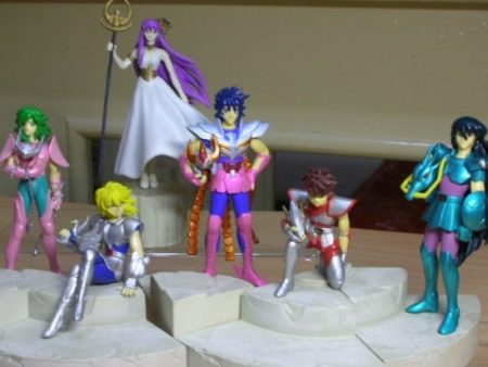 Banpresto Saint Seiya Myth Cloth Diorama Blue Forever Part 1+2 6 Color Trading Collection Figure Set Used Supply