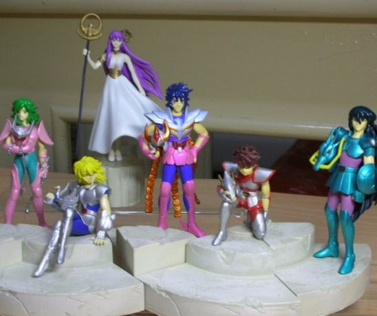 Banpresto Saint Seiya Myth Cloth Diorama Blue Forever Part 1+2 6 Color Trading Collection Figure Set Used Supply