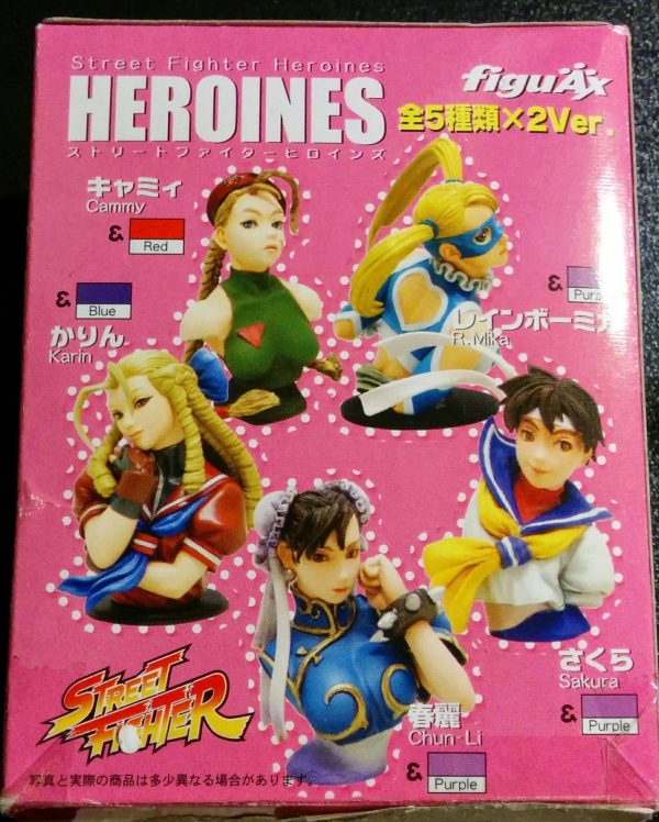 Figuax Capcom Street Fighter Heroines Chun Li 1P 2P Color Trading Collection Figure Set For Discount