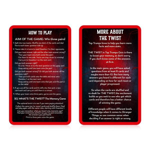 Star Wars Top Trumps Quiz Card Game on Sale