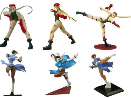 Yamato Capcom Street Fighter Heroines Chun Li & Cammy 6 Collection Figure Set Hot on Sale