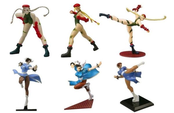 Yamato Capcom Street Fighter Heroines Chun Li & Cammy 6 Collection Figure Set Hot on Sale