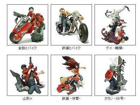 Kaiyodo x Movic Gashapon Akira 3 6 Figure Set Type B Used Fashion