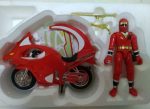 Bandai Power Rangers Ninja Sentai Kakuranger Red Fighter Moto Cycle Bike Car Action Figure For Sale