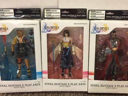 Square Enix Final Fantasy X 10 Play Arts No 1 Tidus No 2 Yuna No 3 Auron 3 Action Figure Set Cheap