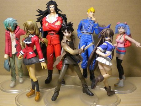 Square Enix 2005 Gangan Trading Arts 7 Color Figure Set Used Fashion