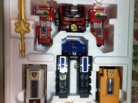 Bandai Power Rangers Gogo Five V Lightspeed Rescue DX Chogokin GD-15 Megazord Action Figure Discount