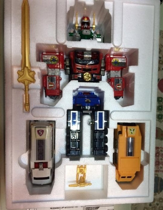 Bandai Power Rangers Gogo Five V Lightspeed Rescue DX Chogokin GD-15 Megazord Action Figure Discount