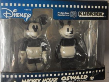 Medicom Toy Kubrick 100% Disney Mickey Mouse Oswald The Lucky Rabbit Figure Set Online now