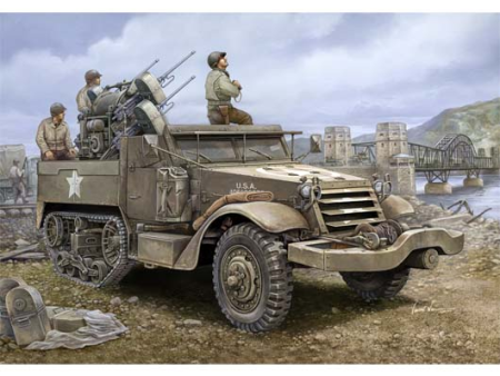 1 16 M16 Multiple-Gun Motor Carriage Plastic Model Kit Sale