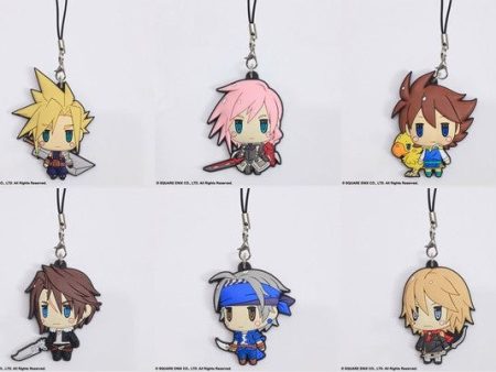 Square Enix Final Fantasy Trading Rubber Strap Vol 1 6 Collection Figure Set Fashion