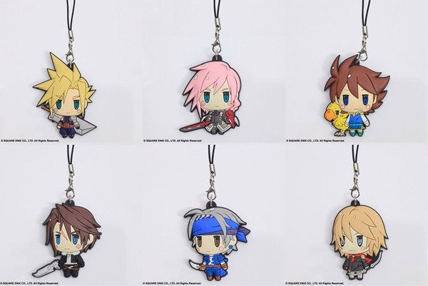 Square Enix Final Fantasy Trading Rubber Strap Vol 1 6 Collection Figure Set Fashion