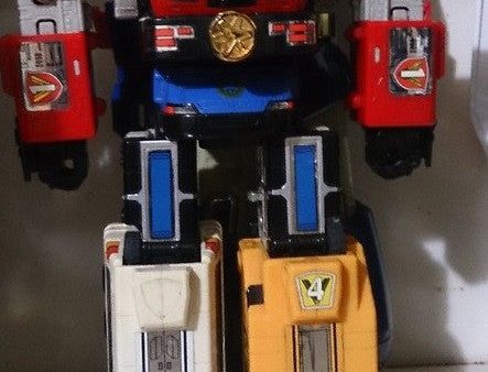 Bandai Power Rangers Gogo Five V Lightspeed Rescue DX Chogokin GD-15 Megazord Action Figure Used Online Sale