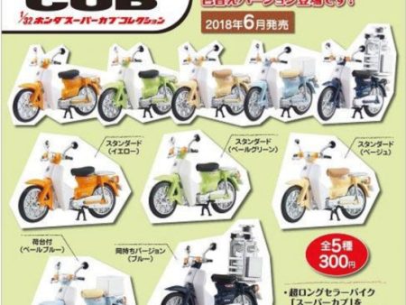 Aoshima Gashapon Honda 1 32 Super Cub Scooter Motorbike Part 1 5 Figure Set Hot on Sale