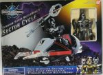 Bandai 1996 Saban s Beetle Borgs Metallix Titanium Silver Beetleborg s Sector Cycle Action Figure on Sale