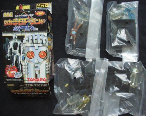 Takara Microman Sci-Fi Worlds 4 Trading Figure Set For Sale