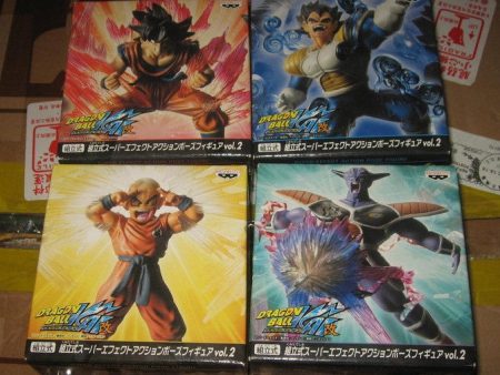 Banpresto Dragon Ball Kai Super Effect Action Pose Vol 2 4 Figure Set For Cheap