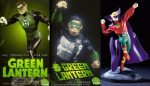 DC Direct Green Lantern 3 Miniature Cold Cast Porcelain Statue Figure Set Online