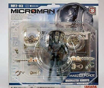 Takara Microman Micronauts Micro Action Master Force MF2-03 Divemaster Roberto Figure on Sale