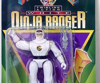 Bandai Power Rangers Ninja Sentai Kakuranger Twirling White Ranger Fighter Action Figure For Discount