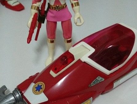 Bandai Power Rangers Gogo Five V Lightspeed Rescue Pink Fighter & Car Action Figure Fashion