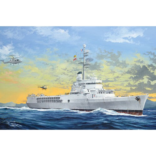 1 350 French Navy Helicopter Cruiser Jeanne d’Arc 2008 Plastic Model Kit Fashion