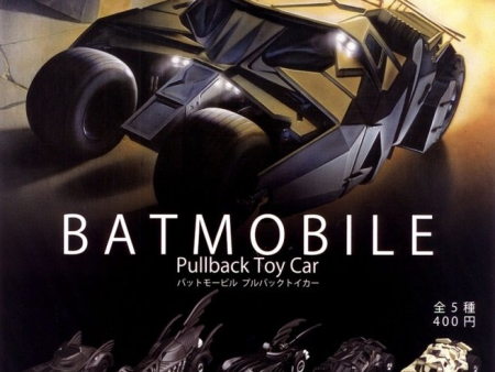 Kitan Club DC Hero Zone Gashapon Batman Batmobile Pullback Toy Car 5 Collection Figure Set Supply