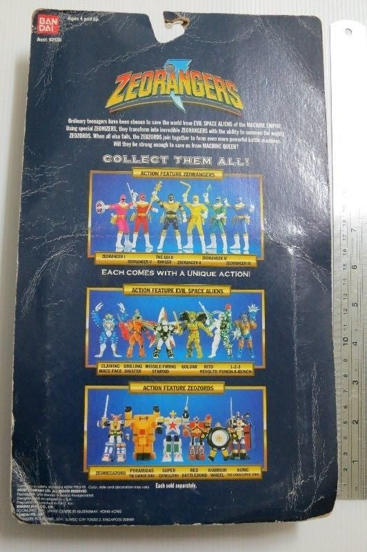 Bandai 1996 Power Rangers Zeo Ohranger III Blue Action Collection Trading Figure Fashion