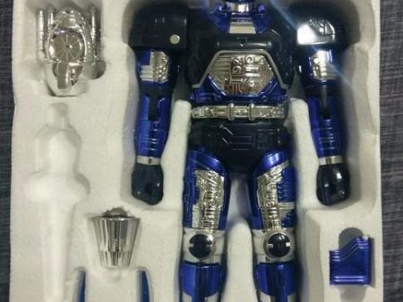 Bandai 1995 Juukou B-Fighter Beetle Borgs DX Blue Fighter Action Figure Used Supply